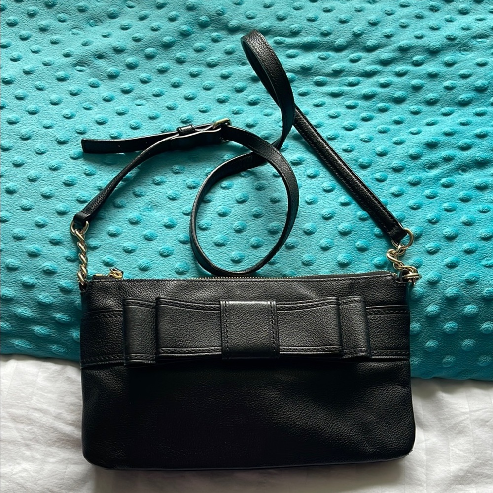 Kate Spade Women's Black Pebble Leather Crossbody Bag